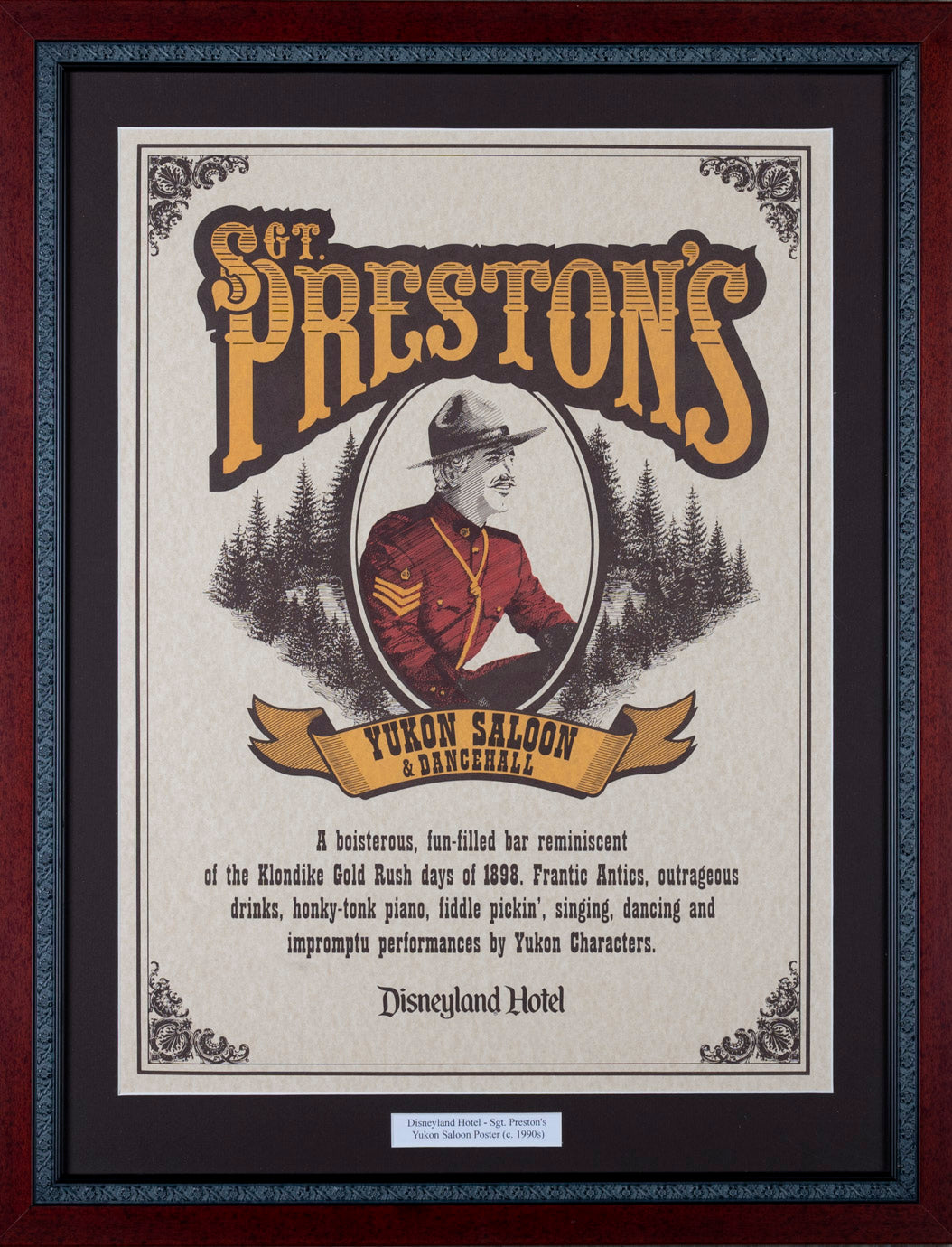 Disneyland Hotel - Sgt. Preston's Yukon Saloon Poster